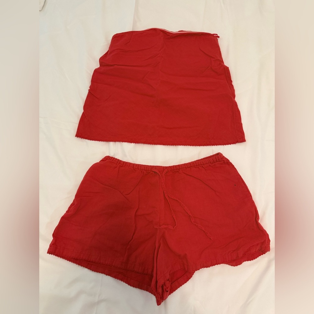 Red Women's Drawstring Shorts - Unbranded